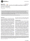 Cover page: Electronic health records and stratified psychiatry: bridge to precision treatment?