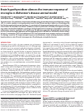 Cover page: Brain hypothyroidism silences the immune response of microglia in Alzheimers disease animal model.