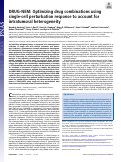 Cover page: DRUG-NEM: Optimizing drug combinations using single-cell perturbation response to account for intratumoral heterogeneity