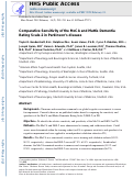 Cover page: Comparative sensitivity of the MoCA and Mattis Dementia Rating Scale‐2 in Parkinson's disease