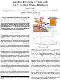 Cover page: Wireless Powering of mm-Scale Fully-on-Chip Neural Interfaces