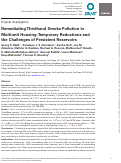 Cover page: Remediating Thirdhand Smoke Pollution in Multiunit Housing: Temporary Reductions and the Challenges of Persistent Reservoirs