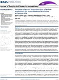 Cover page: Atmospheric benzene observations from oil and gas production in the Denver‐Julesburg Basin in July and August 2014