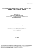 Cover page: Distributed Energy Resources at Naval Base Ventura County Building 1512: A Sensitivity 
Analysis