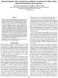 Cover page: Characterizing the object categories two children see and interact with in a dense dataset of naturalistic visual experience