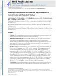 Cover page: Smoking Decreases Survival in Locally Advanced Cervical Cancer Treated With Radiation