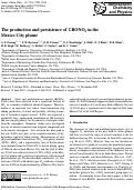 Cover page: The production and persistence of <em>Sigma</em>&nbsp;RONO<sub>2</sub>&nbsp;in the Mexico City plume