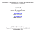 Cover page: Investigation of Groundwater Flow in Foothill and Mountain regions using Heat Flow measurements