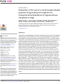 Cover page: Evaluation of the use of a novel bioabsorbable polymer drug-eluting microsphere for transarterial embolization of hepatocellular neoplasia in dogs