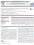 Cover page: Cross-hole tracer experiment reveals rapid fluid flow and low effective porosity in the upper oceanic crust