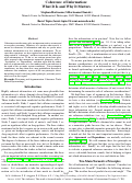 Cover page: Coherence of Information: What It Is and Why It Matters