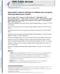 Cover page: Hypomorphic mutations identified in the candidate Leber congenital amaurosis gene CLUAP1.