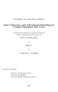 Cover page: Spin Coherence and Vibrational Tunneling in Coupled Quantum Dot Pairs