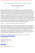 Cover page: On the universality of intrusive resumption: Evidence from Chamorro and Palauan