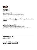 Cover page: Towards Local Citizenship: Japanese Cities Respond to International Migration