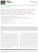 Cover page: Making Common Fund data more findable: catalyzing a data ecosystem