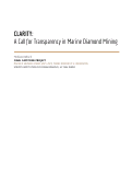 Cover page of CLARITY: A Call for Transparency in Marine Diamond Mining