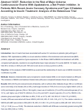 Cover page: Reduction in the Risk of Major Adverse Cardiovascular Events With Apabetalone, a Bet Protein Inhibitor, in Patients With Recent Acute Coronary Syndrome and Type 2 Diabetes According to Insulin Treatment: Analysis of the Betonmace Trial