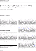 Cover page: From Death to Recovery Following Hypoxia Ischemia: If TGFβ Is a Central Regulator, Is Integrin β8 the Switch?