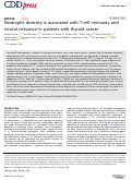 Cover page: Neutrophil diversity is associated with T-cell immunity and clinical relevance in patients with thyroid cancer.