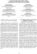 Cover page: Sequential Sampling Models Representing a Unifying Framework of Human Decision Making