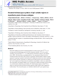 Cover page: Elevated N-Linked Glycosylation of IgG V Regions in Myasthenia Gravis Disease Subtypes.