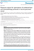 Cover page: Multiomic analysis for optimization of combined focal and immunotherapy protocols in murine pancreatic cancer