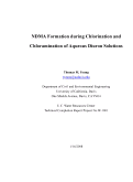 Cover page: NDMA Formation during Chlorination and Chloramination of Aqueous Diuron Solutions