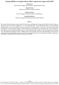 Cover page: Young children recognise when others experience regret and relief