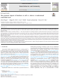 Cover page: The genomic impact of kindness to self vs. others: A randomized controlled trial