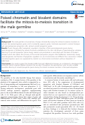 Cover page: Poised chromatin and bivalent domains facilitate the mitosis-to-meiosis transition in the male germline