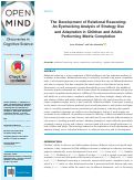 Cover page: The Development of Relational Reasoning: An Eyetracking Analysis of Strategy Use and Adaptation in Children and Adults Performing Matrix Completion