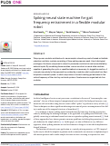 Cover page: Spiking neural state machine for gait frequency entrainment in a flexible modular robot.