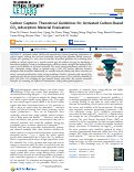 Cover page: Carbon Capture: Theoretical Guidelines for Activated Carbon-Based CO2 Adsorption Material Evaluation.