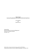 Cover page: Outlier Nation? American Exceptionalism and the Quality of Life in the United States