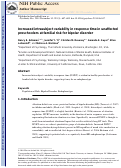 Cover page: Increased intrasubject variability in response time in unaffected preschoolers at familial risk for bipolar disorder