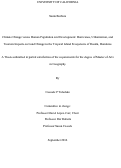 Cover page: Climate Change versus Human Population and Development: Hurricanes, Urbanization, and Tourism Impacts on Land Change in the Tropical Island Ecosystems of Roatán, Honduras