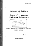 Cover page: KINETIC ANALYSIS OF CONSECUTIVE-REACTION MODEL SYSTEMS
