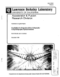 Cover page: Possibilities for Projection X-Ray Lithography Using Holographic Optical Elements