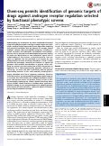 Cover page: Chem-seq permits identification of genomic targets of drugs against androgen receptor regulation selected by functional phenotypic screens