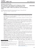 Cover page: More Similarities Than Differences? An Exploratory Analysis Comparing the Sexual Complaints, Sexual Experiences, and Genitourinary Health of Older Sexual Minority and Sexual Majority Adults