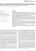 Cover page: Deep and superficial masseter muscle blood flow in women.