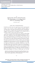 Cover page of Spatial Scale and the Urban Everyday: The Physiology as a Traveling Genre (Paris: St. Petersburg, Tiflis)-&nbsp;in<em> The Cambridge History of World Literature (2021)</em>