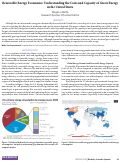 Cover page: Renewable Energy Economics: Understanding the Costs and Capacity of  Green Energy in the United States