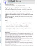 Cover page: Step length symmetry adaptation to split-belt treadmill walking after acquired non-traumatic transtibial amputation.