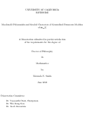 Cover page: Macdonald Polynomials and Graded Characters of Generalized Demazure Modules of so(2n)[t]