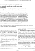 Cover page: Constraining the magnitude of the global dust cycle by minimizing the difference between a model and observations