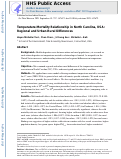 Cover page: Temperature-mortality relationship in North Carolina, USA: Regional and urban-rural differences