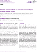 Cover page: Aromatic acids in an Arctic ice core from Svalbard: a proxy record of biomass burning