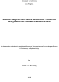 Cover page: Behavior Change and Other Factors Related to HIV Transmission among Female Sero-converters in Microbicide Trials